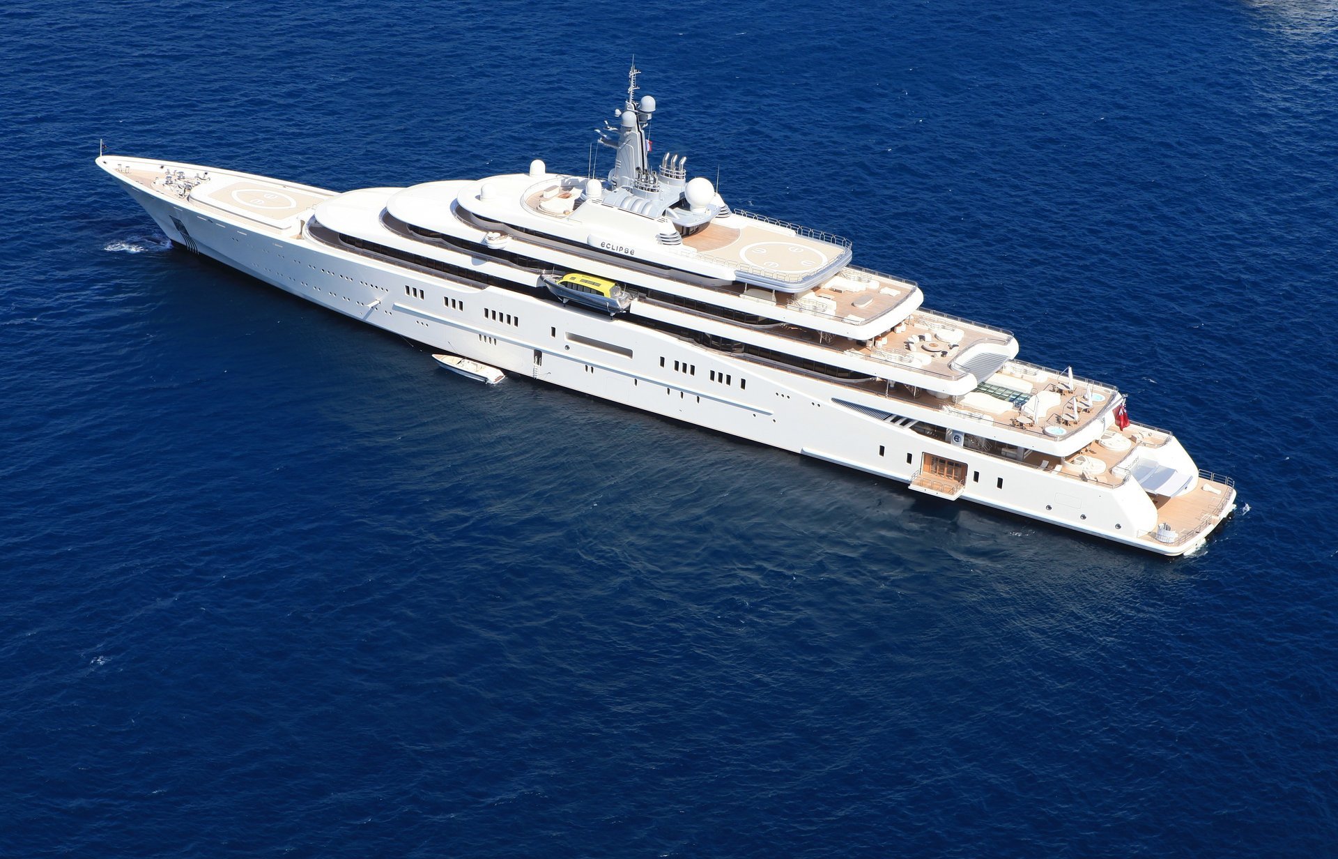 yacht a motore bianco eclipse mega yacht barca mare