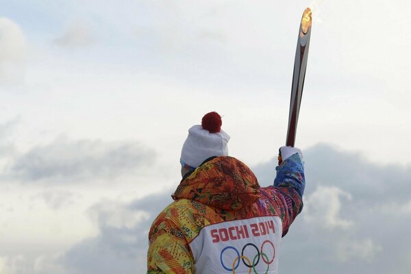 Tedoforo alle Olimpiadi di Sochi 2014