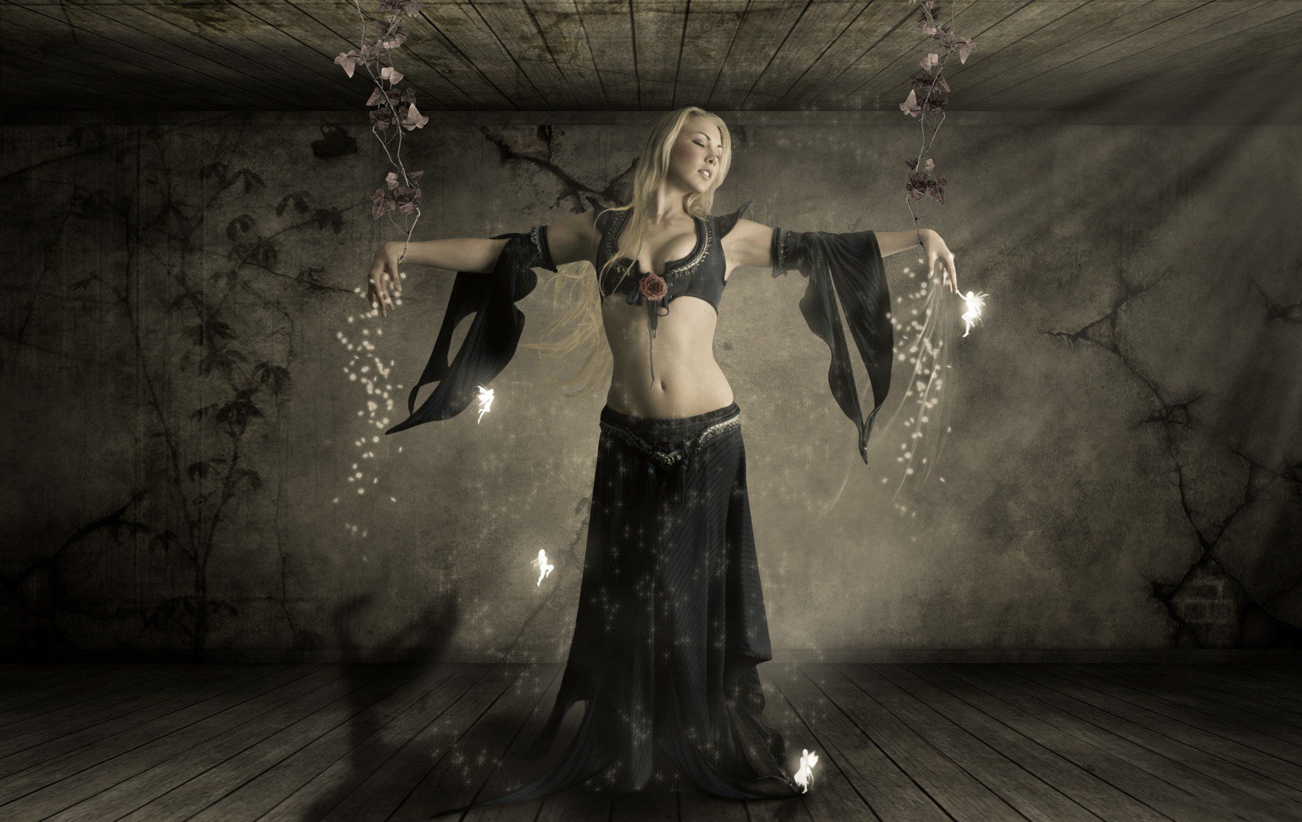 ragazza angeli stanza
