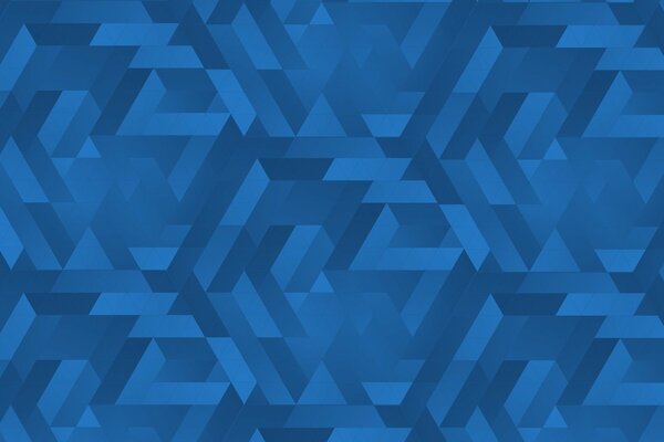 Motivo di triangoli blu chiaro e scuro