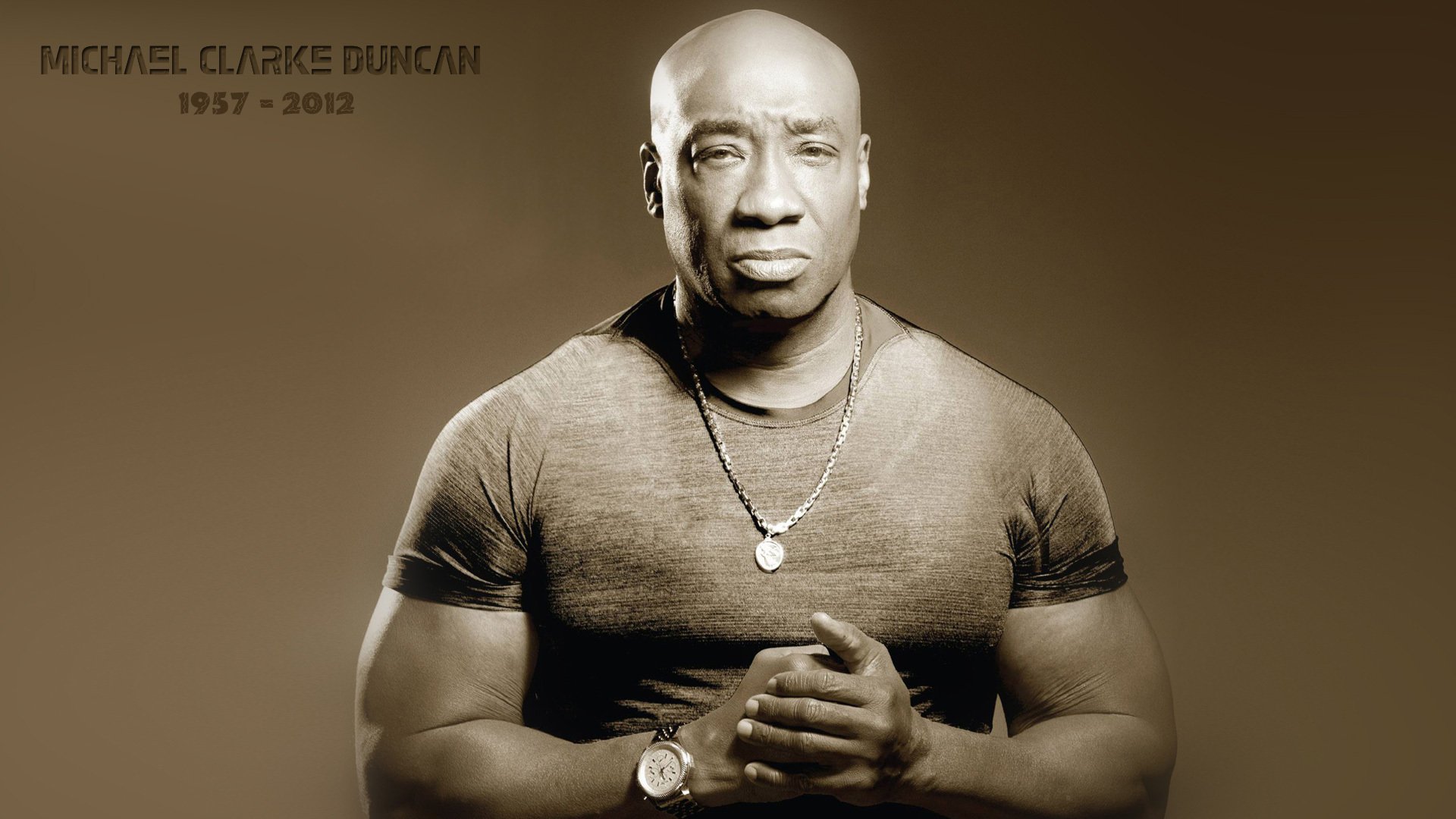 michael clark duncan t-shirt orologio