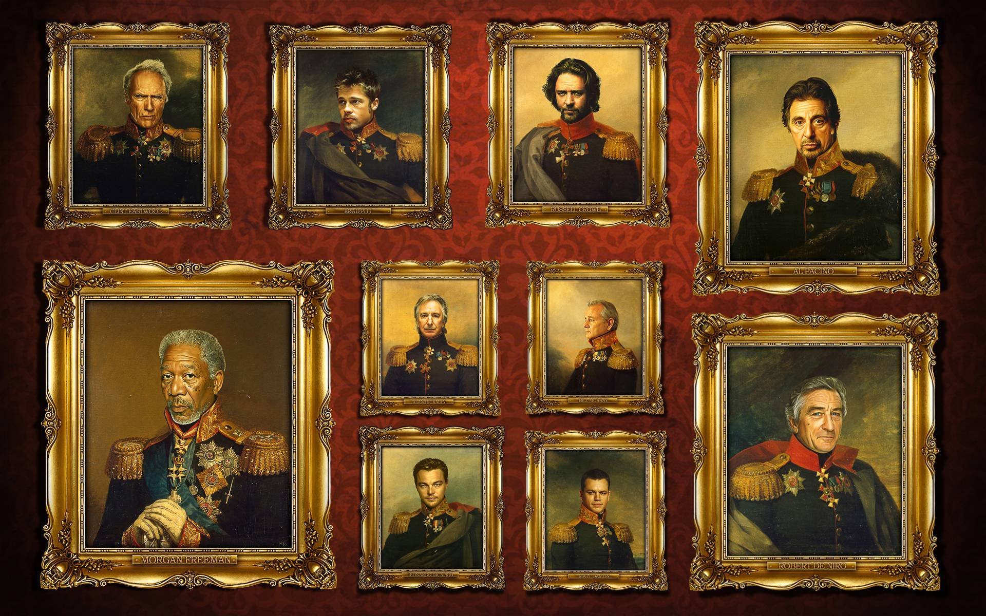 generali celebrità rama generali russi uniforme 1812 uniforme del generale russo dal 1812 clint eastwood brad pitt russell crowe al pacino morgan freeman alan rickman bill murray leonardo dicaprio