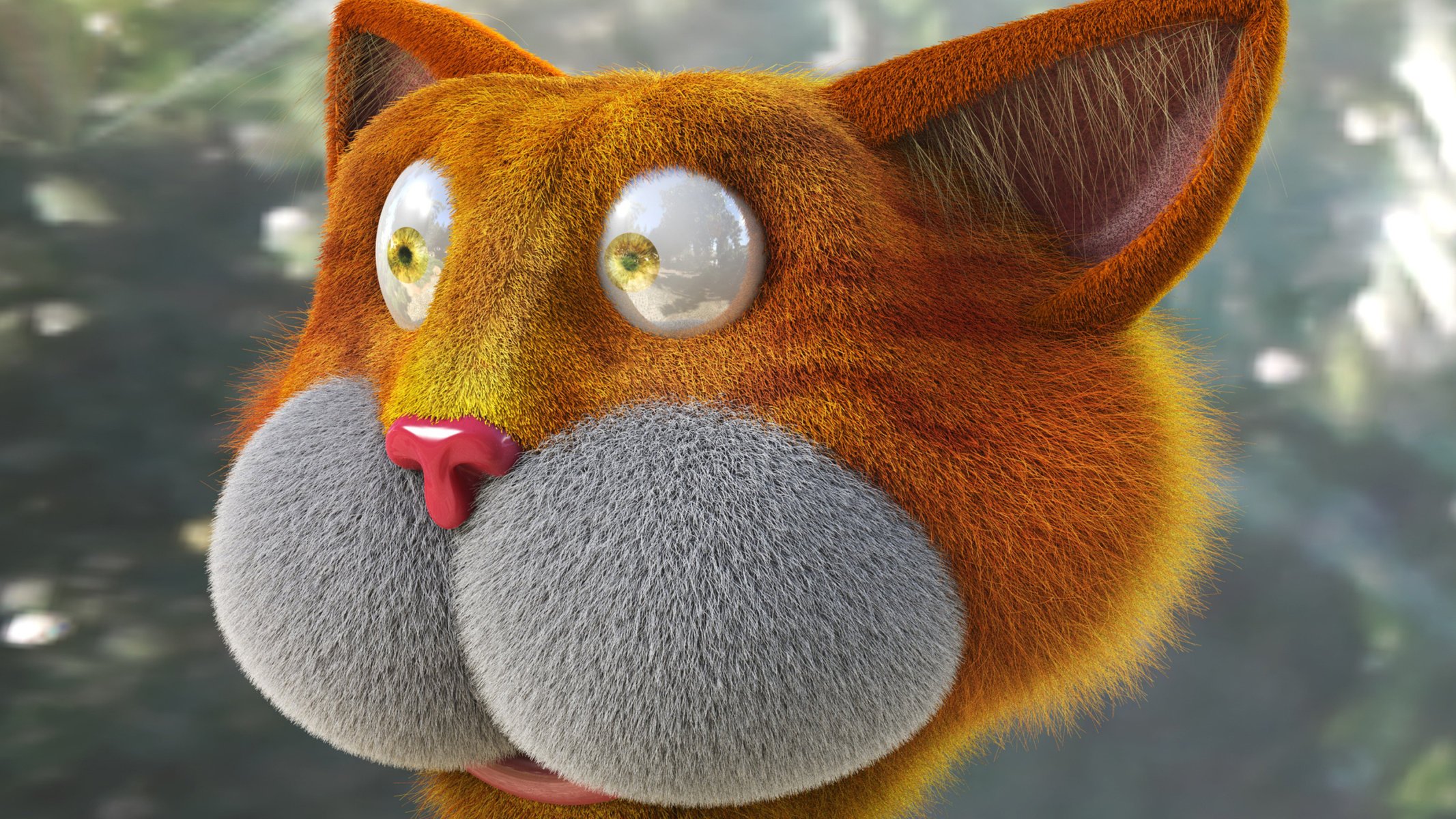3d gatto palle