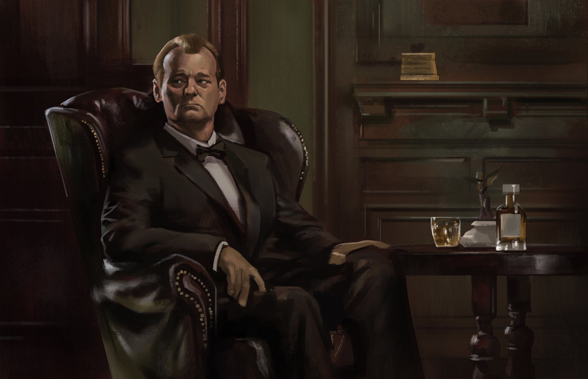 arte bill murray difficoltà di traduzione attore uomo sedia whisky alcol