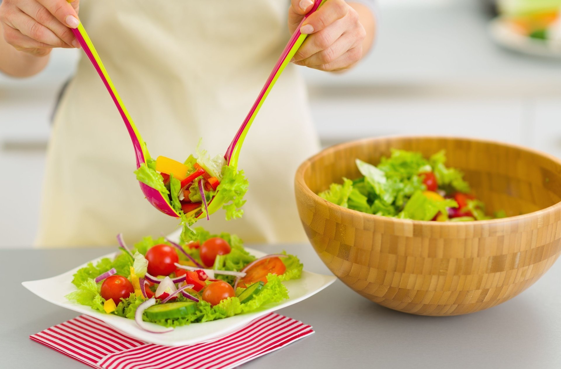 cibo sano pomodoro lattuga lattuga cibo