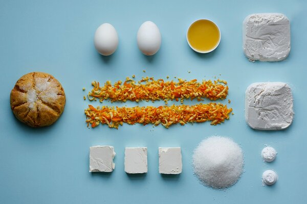 Tutti gli ingredienti per il pane