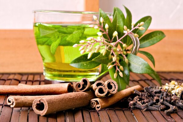 Tè tonificante alla menta e cannella