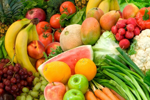 L abbondanza di cibi vegetali è tutto per i vegani