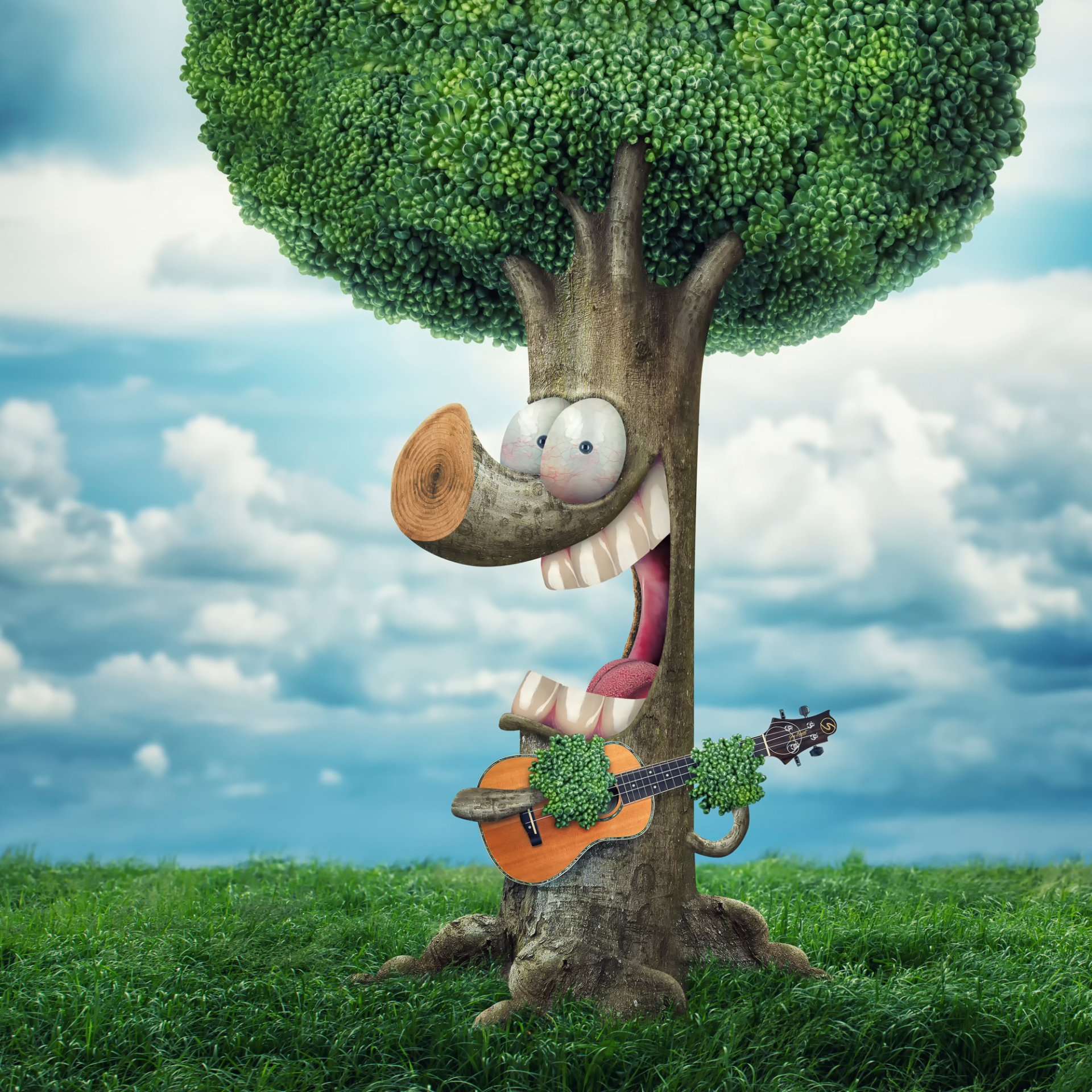 legno chitarra canzone umorismo