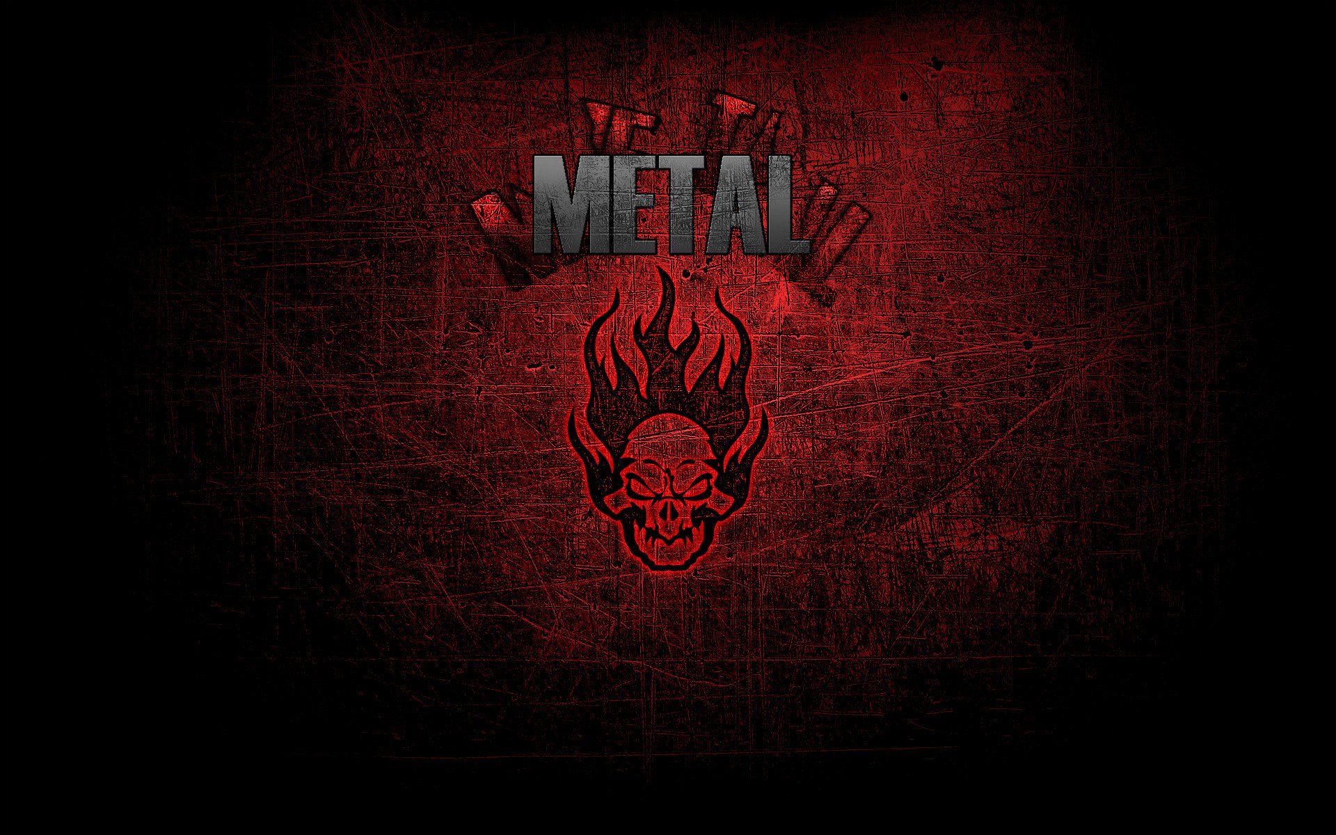 metallo musica cranio stile metallo