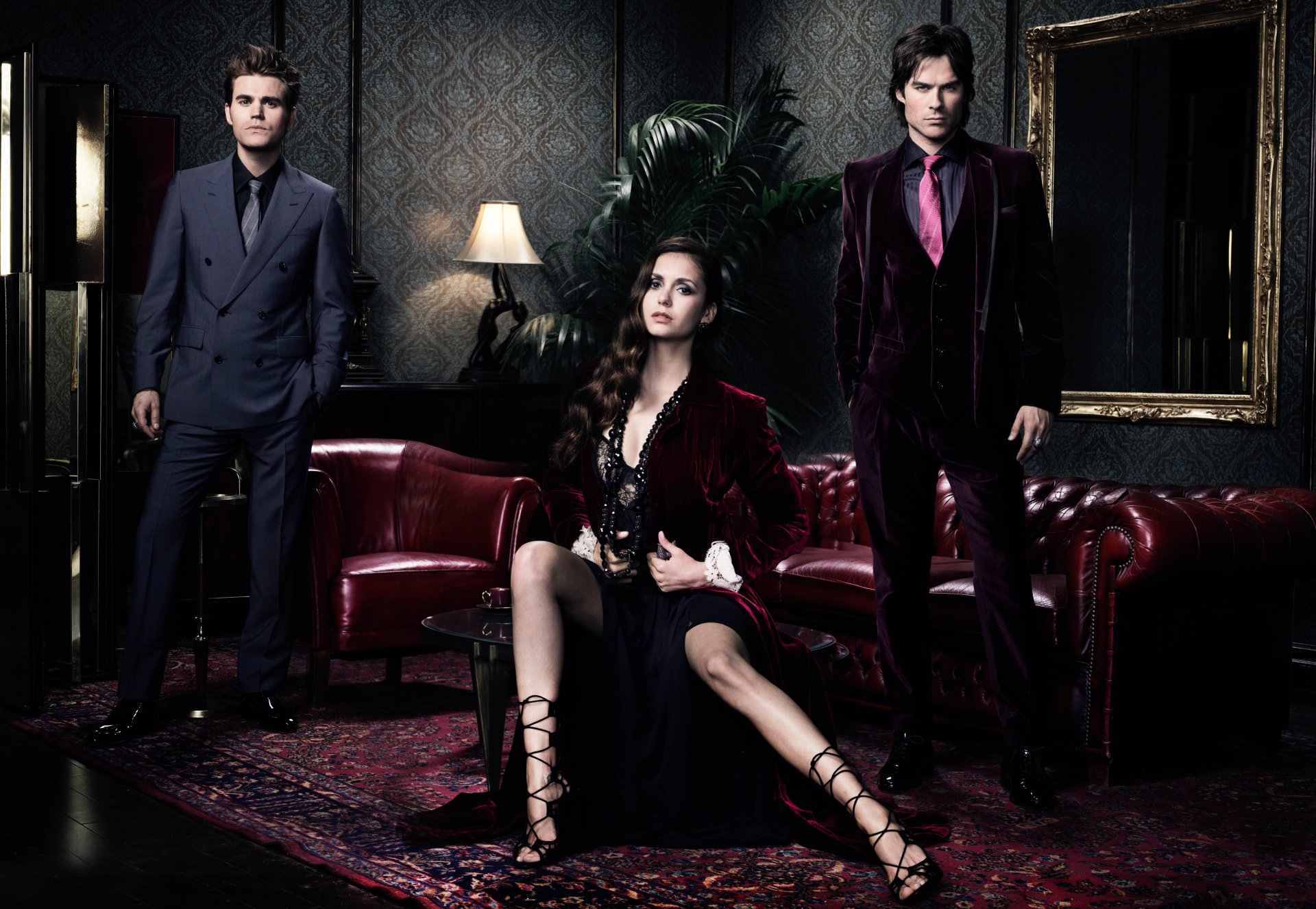 i diari del vampiro nina dobrev elena gilbert paul wesley stefan salvatore ian somerhalder ian somerhalder damon salvatore