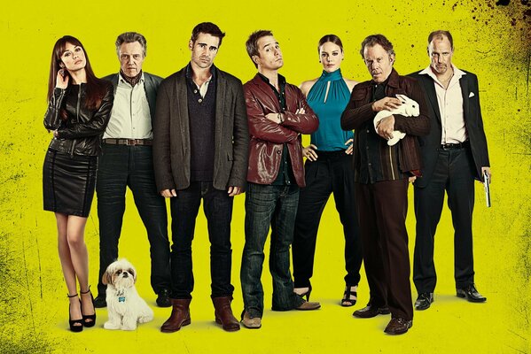 Foto del cast completo del film Sette psicopatici