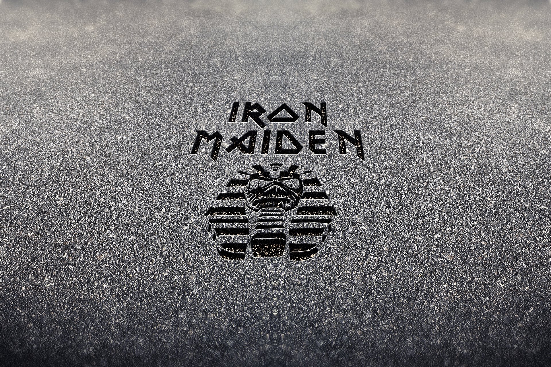 iron maiden logo eddie cemento metalli pesanti nwobhm