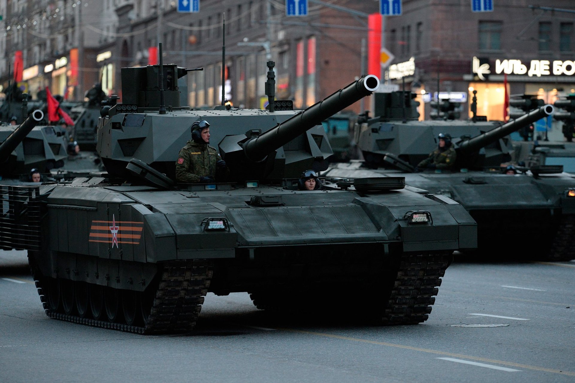 carro armato armata t-14 mosca prova parata