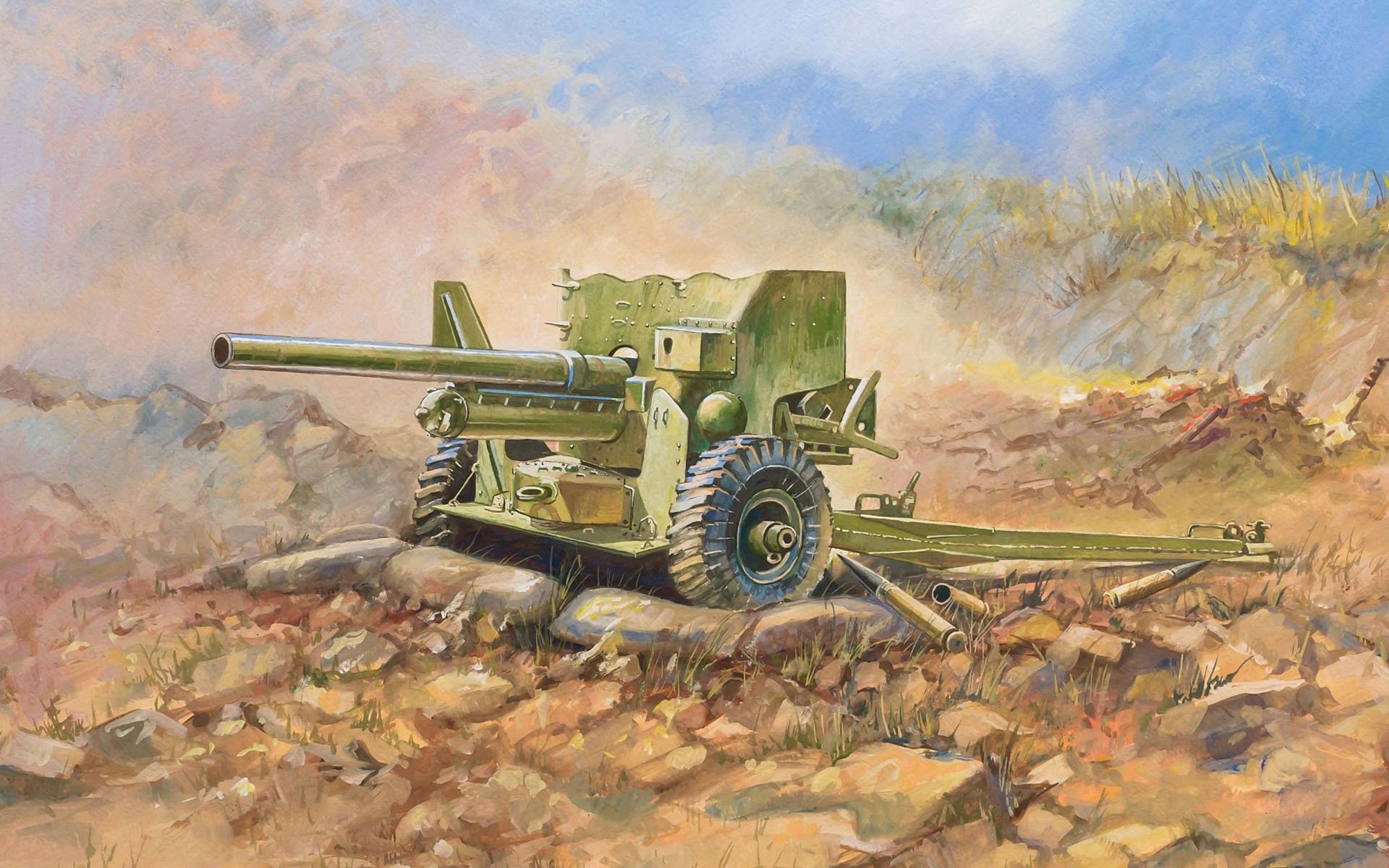 art britannico cannone anticarro mk-ii 6-pound 57-mm adottato in 1941 alto tasso di fuoco fino a 15 colpi di mine anche apparso 1942 carri armati pesanti tiger non c era sicurezza da esso proiettili tali pistole consegnate da l