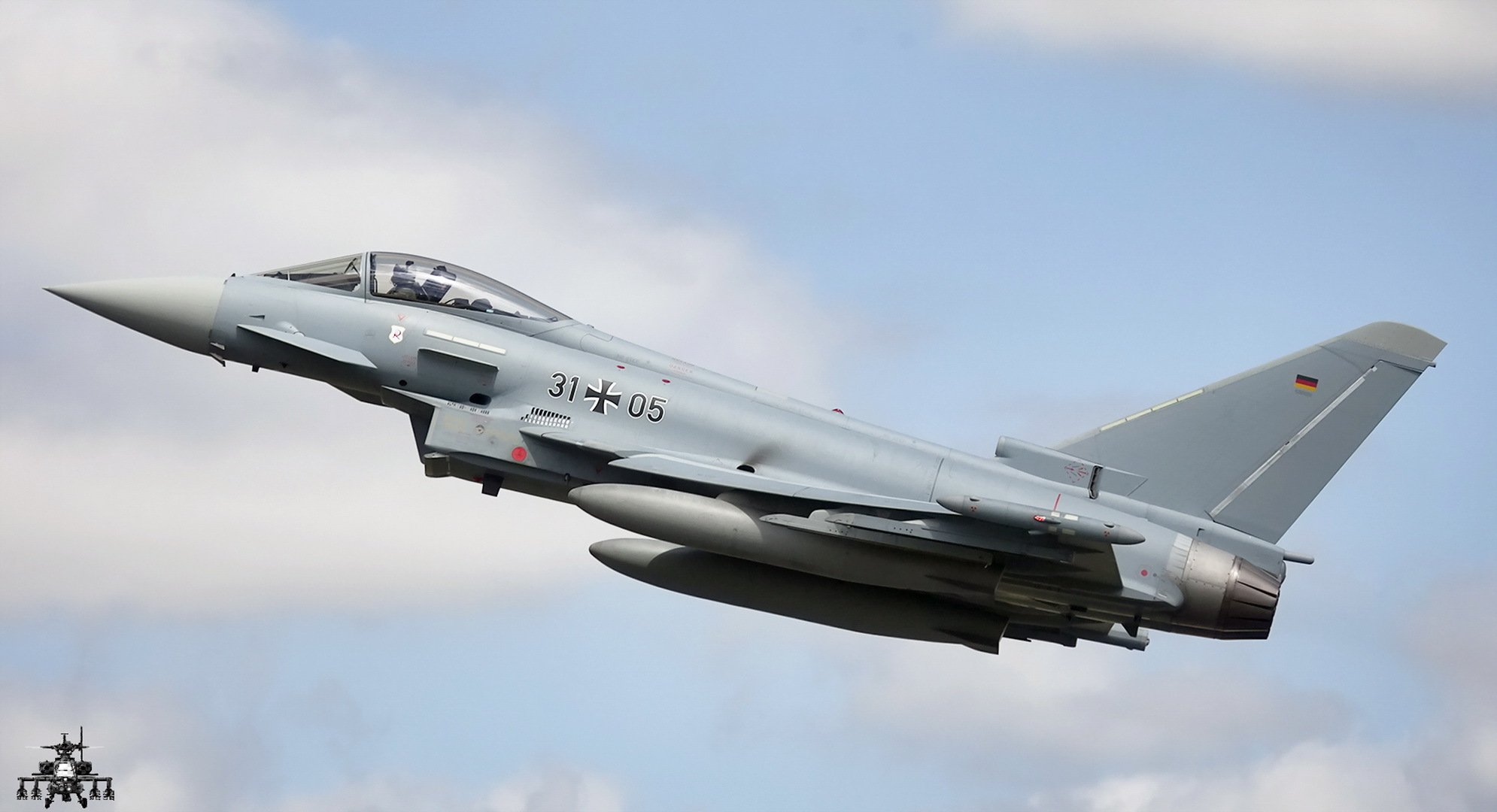 eurofighter ef-2000 typhoon s aereo arma cielo