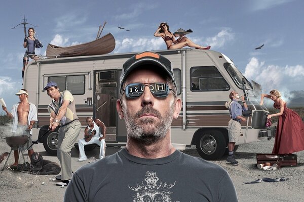 Casa mobile Dr. House e Hugh Laurie
