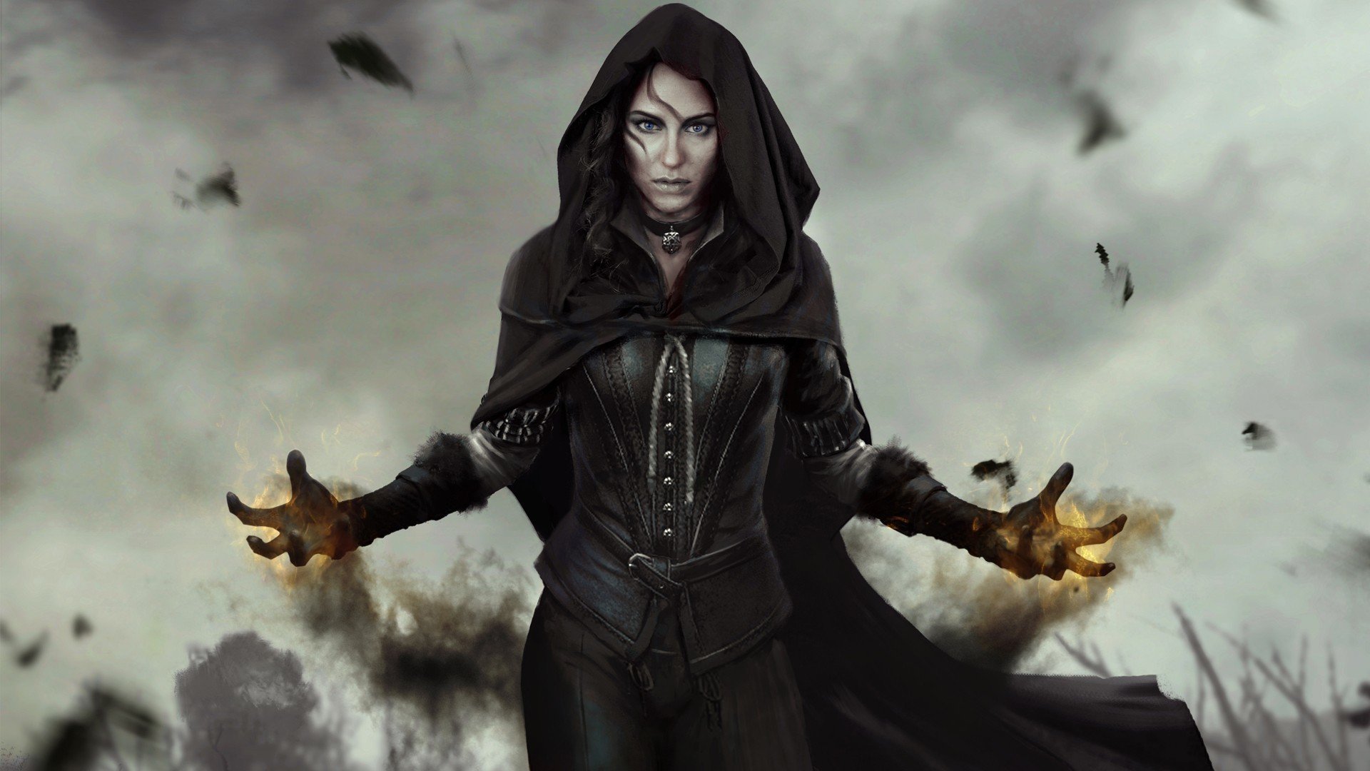 the witcher 3: caccia selvaggia the witcher 3: caccia selvaggia cd projekt red the witcher ragazza sguardo magia yennefer wergerberg