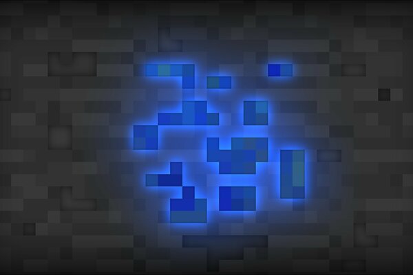 Astrazione Azzurra in stile Minecraft