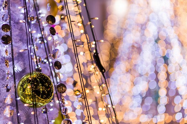 Decorazioni natalizie per il nuovo anno, luminose