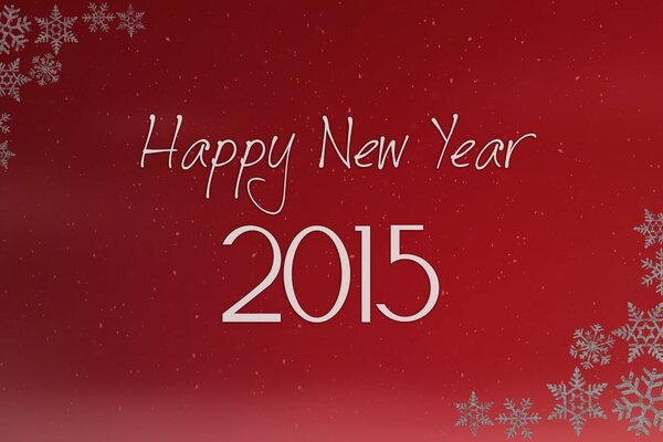 Sfondo rosso: Capodanno 2015