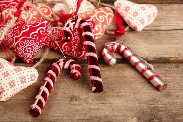 Caramelle di Natale e giocattoli di Capodanno