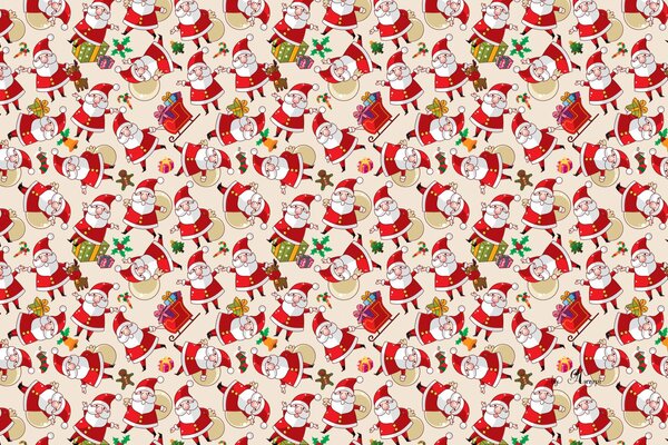 Un sacco di Babbo Natale con regali