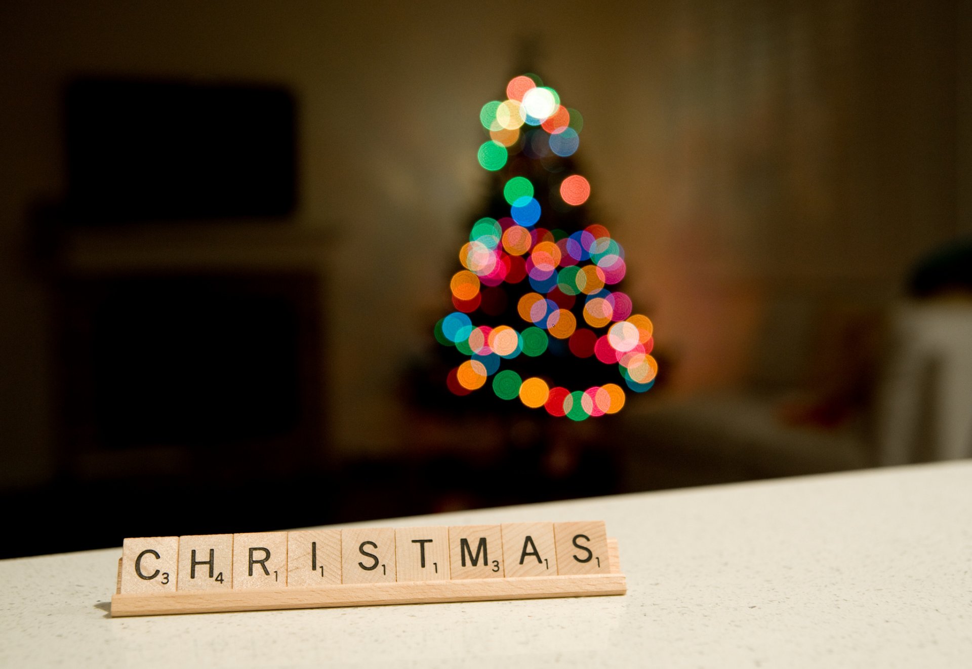 natale bokeh vacanza albero di natale