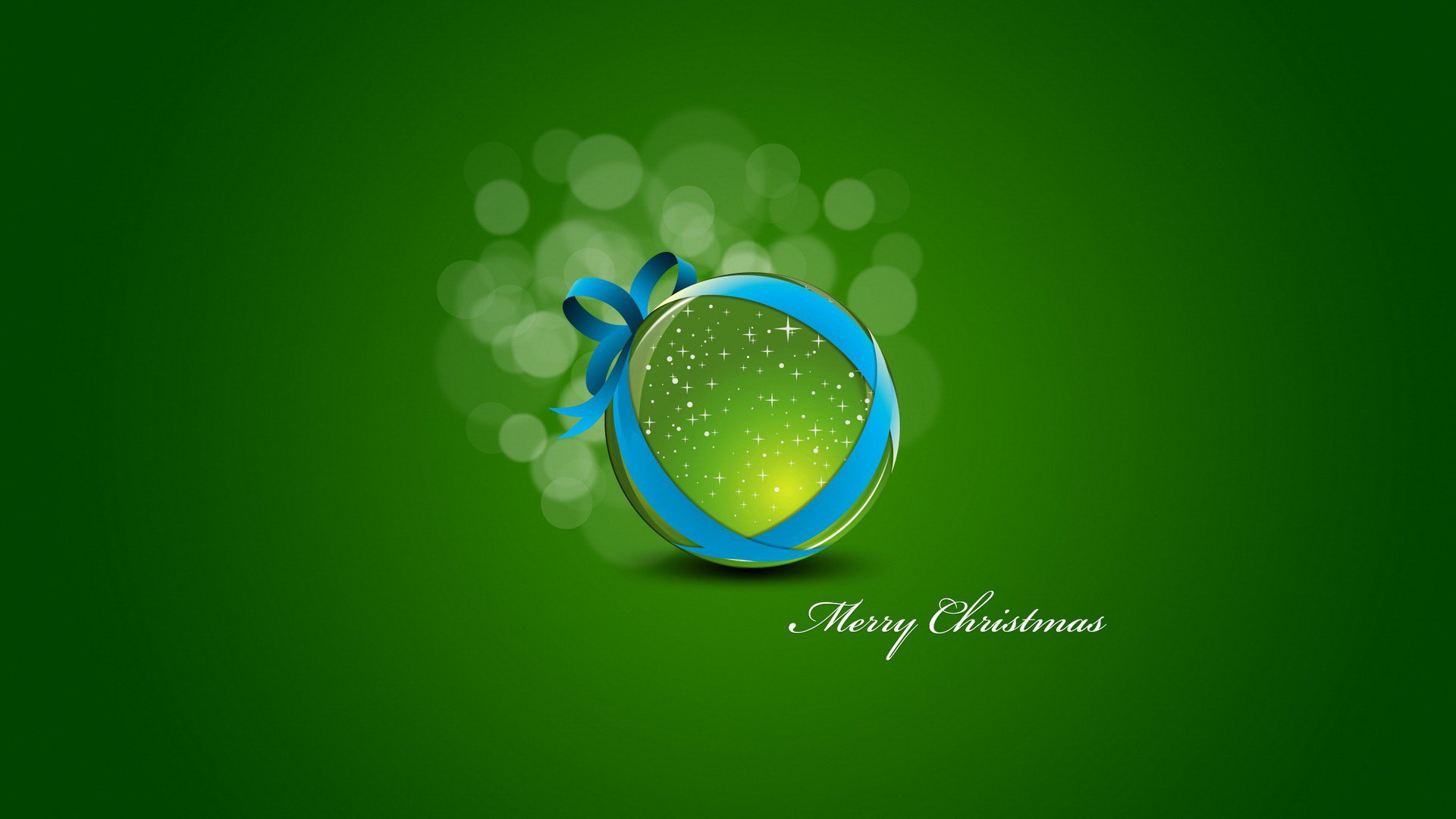 nuovo anno verde sfondo palla giocattolo di natale minimalismo