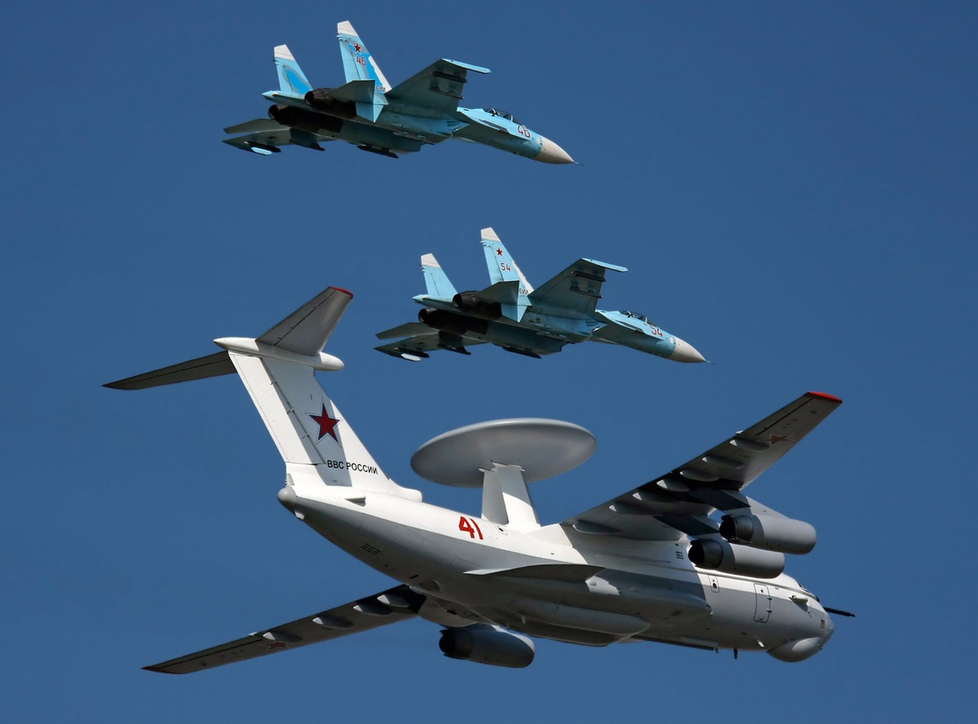 a-50 su-27 scorta