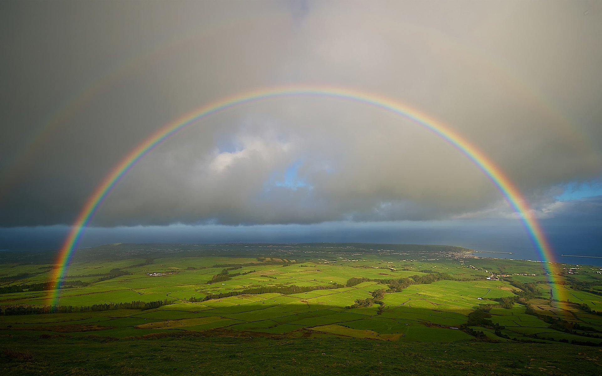 arcobaleno cielo mare