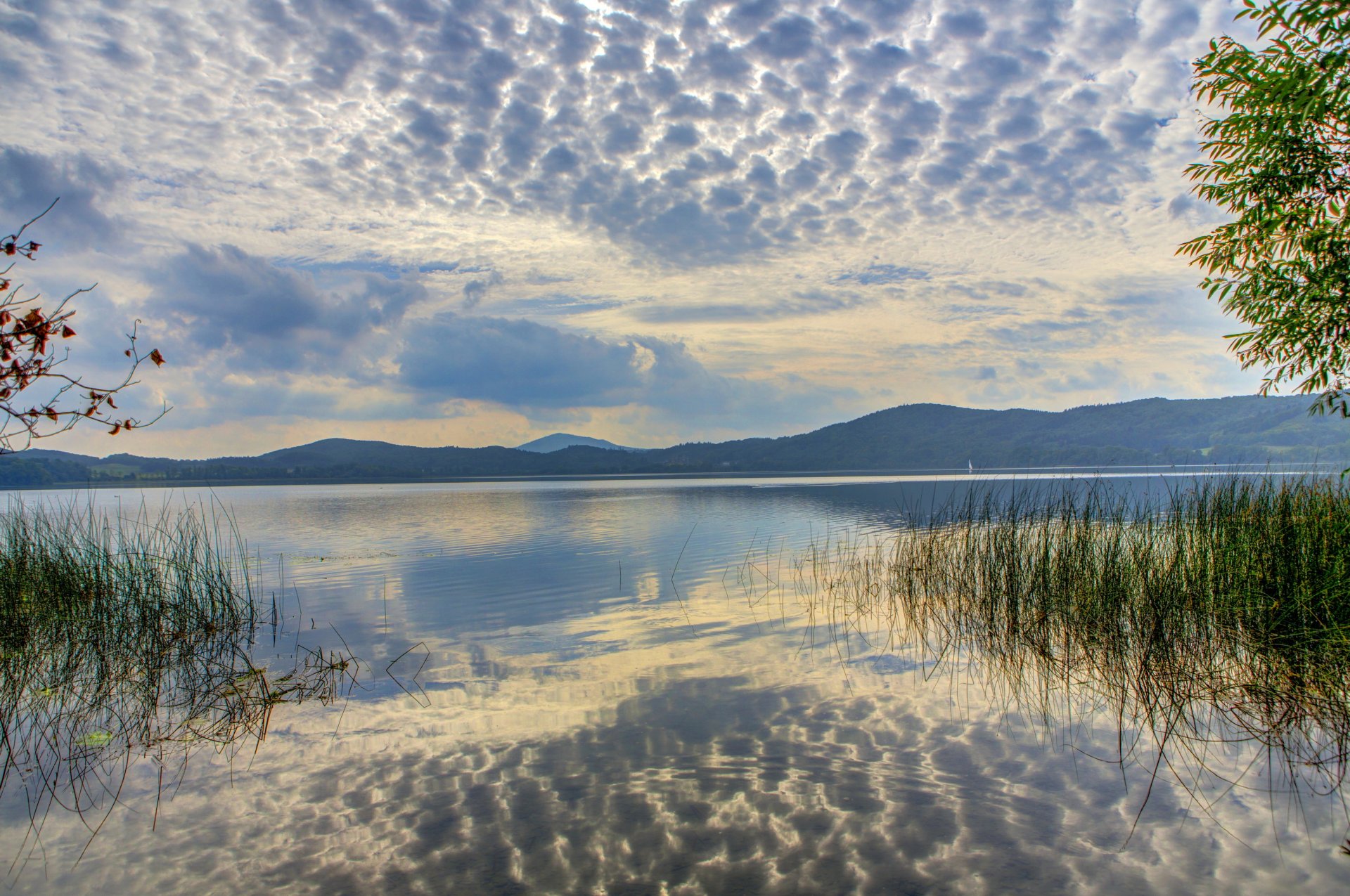 fiume germania cielo acqua nikkenich nuvole natura foto